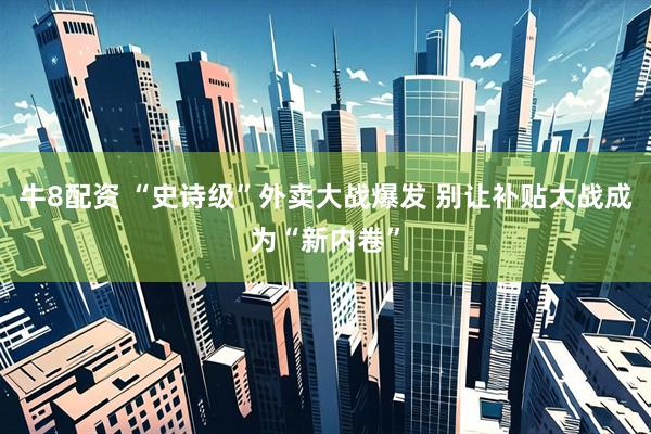 牛8配资 “史诗级”外卖大战爆发 别让补贴大战成为“新内卷”